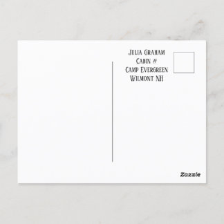 Hello From Camp Postcard