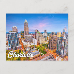 Hello From Charlotte, North Carolina, USA Postcard