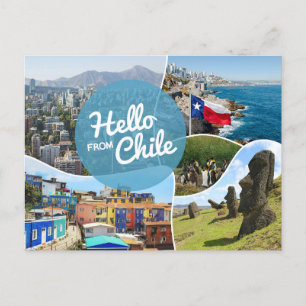 Hello from Chile Postcard