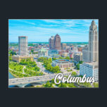 Hello From Columbus, Ohio, United States Postcard<br><div class="desc">This scenic postcard features a photograph of the beautiful city of Columbus,  Ohio. This postcard would be an ideal greeting for friends,  family,  classmates and co-workers.</div>