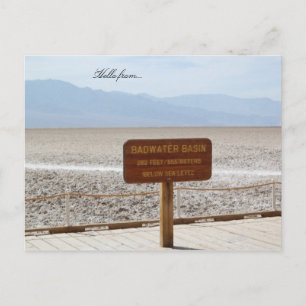 Hello from... Death Valley National Park Postcard