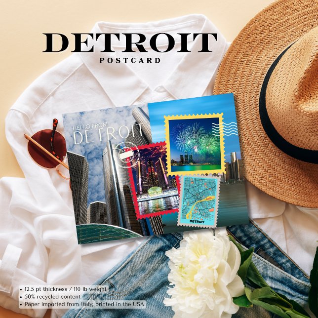 Hello From Detroit Postcard (Birthday Depot
Hello From Detroit Postcard)