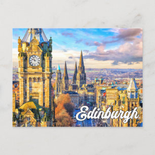Hello From Edinburgh, Scotland, United Kingdom Postcard
