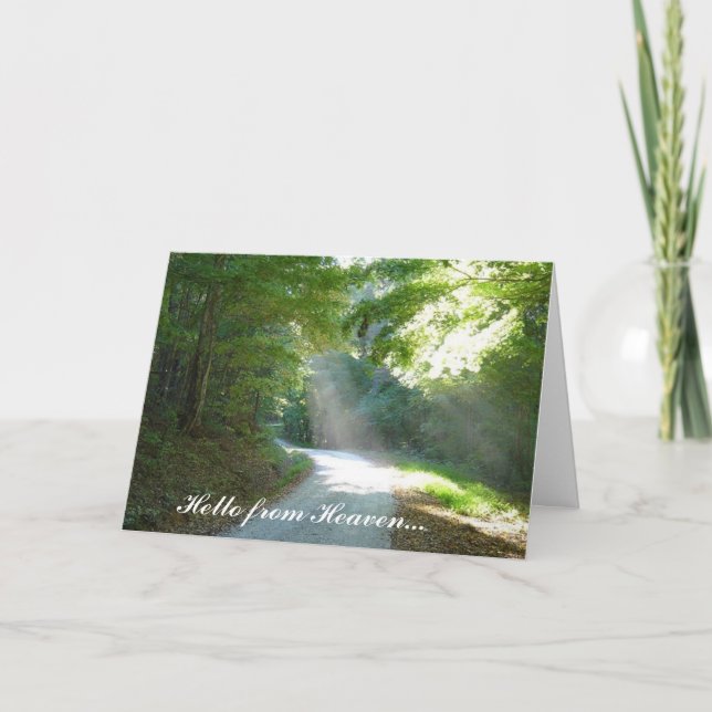 Hello from Heaven... Card (Front)