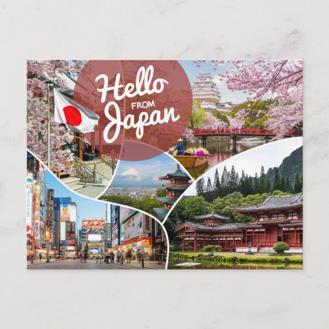 Hello from Japan Postcard (Front)