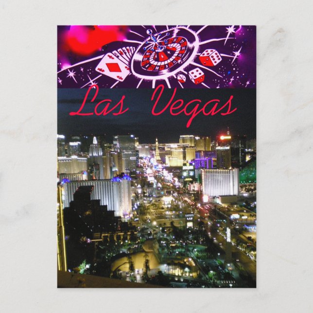 Hello from Las Vegas Boulevard Postcard (Front)