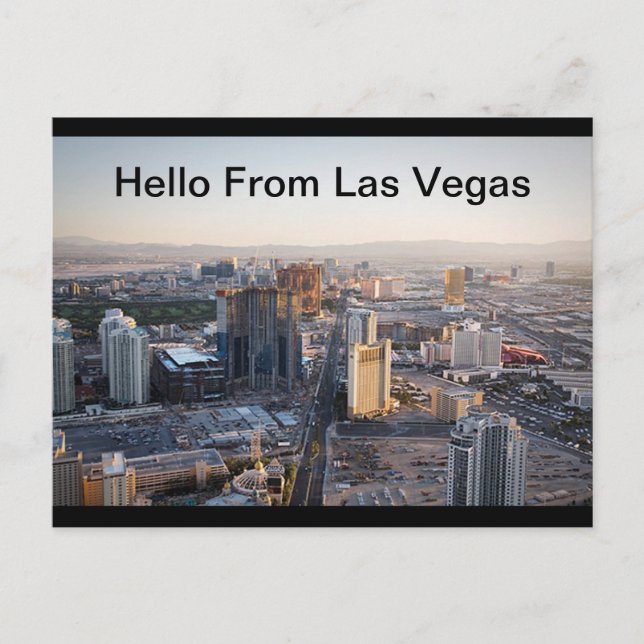 Hello From Las Vegas Strip  Postcard (Front)