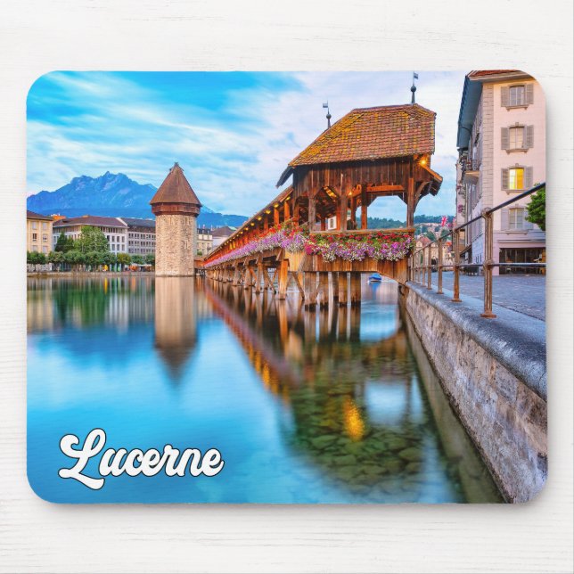 Hello From Lucerne, Switzerland Mouse Pad (Front)