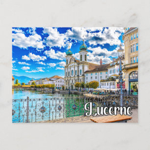Hello From Lucerne, Switzerland Postcard