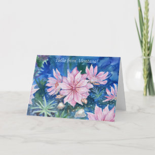 "Hello from Montana" Blank Notecard