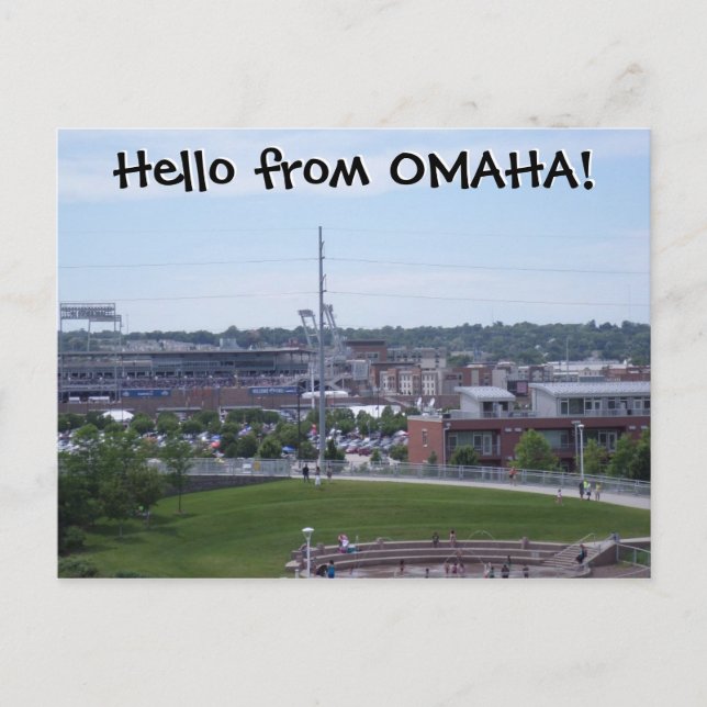 Hello from OMAHA! Postcard (Front)