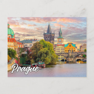 Hello From Prague, Czech Republic Postcard