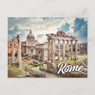 Hello From Rome, Italy Postcard