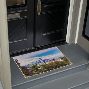 Hello from Seattle, Washington. Downtown View Doormat