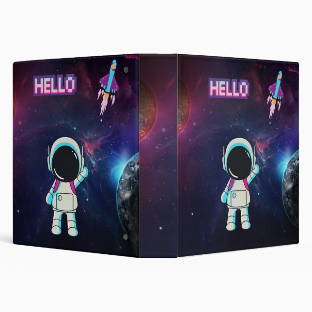Hello from space. binder (Background)