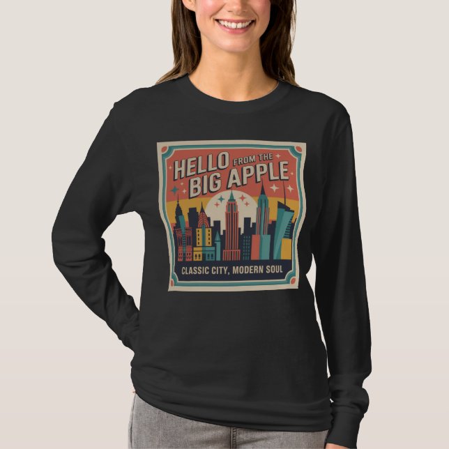 Hello From the Big Apple New York T-Shirt (Front)