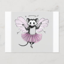 Hello from the Fairy Godmother Possum Postcard
