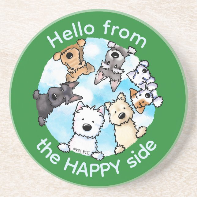 Hello From The Happy Side  Coaster (Front)