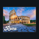 Hello From The Historic City Of Rome, Italy Postcard<br><div class="desc">This travel postcard features a photograph of beautiful Rome,  Italy. Please feel free to adjust all the available options as you wish.</div>