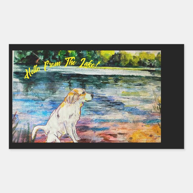 Hello From The Lake Sticker (Front)