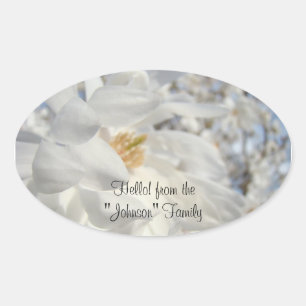 Hello! from the "Your Name" Family stickers Floral
