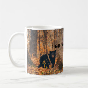 Hello From Wisconsin with Black Bear Coffee Mug