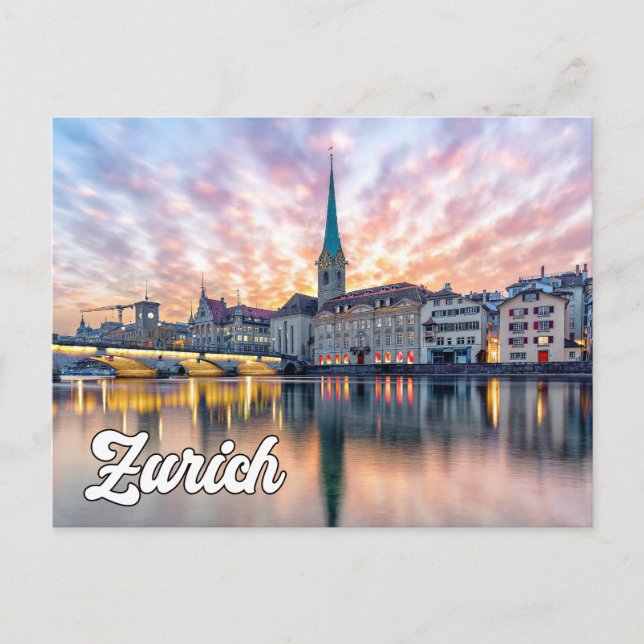 Hello From Zurich, Switzerland Postcard (Front)