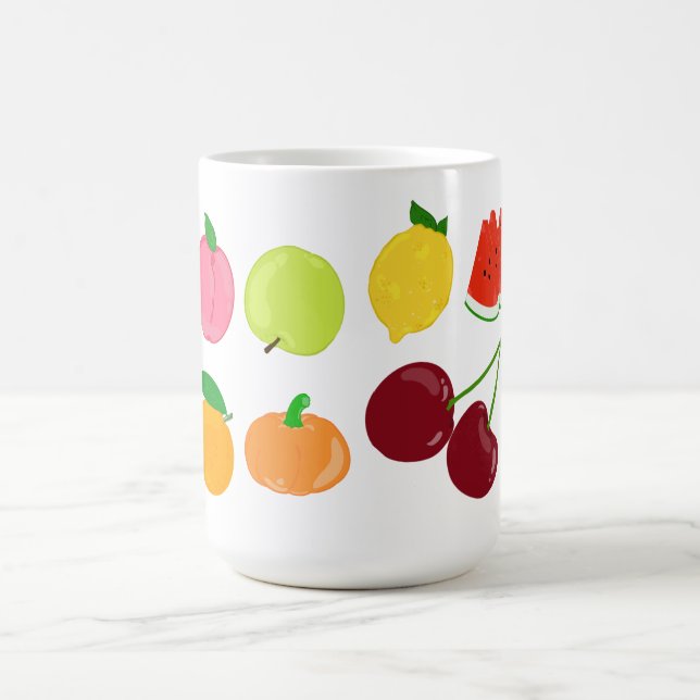 Hello, fruit friends coffee mug (Center)