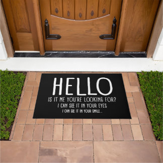 Hello funny doormat