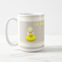 Hello Funny Greeting MR Blob yellow colour cream