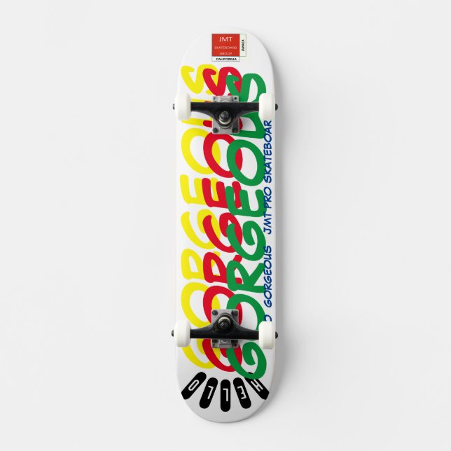HELLO  GORGEOUS  7 3/4" Skateboard Deck (Front)