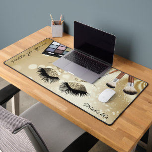 Hello Gorgeous - Beautiful Eyes - Personalize  Desk Mat