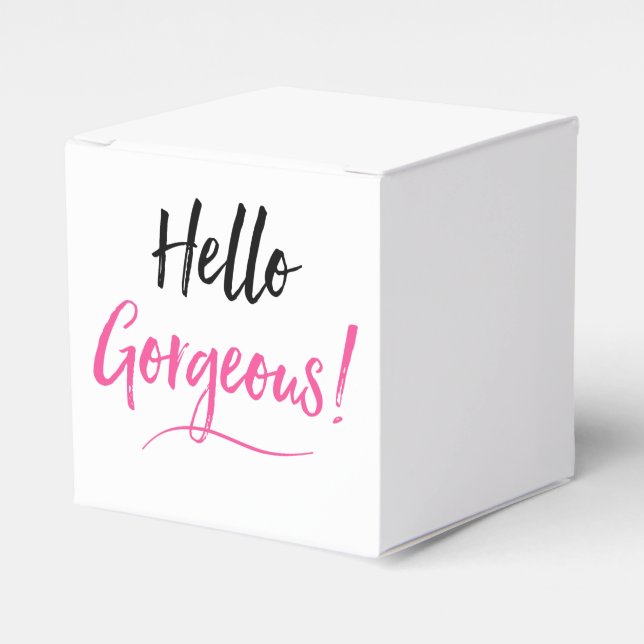 Hello Gorgeous! Favor Box (Front Side)