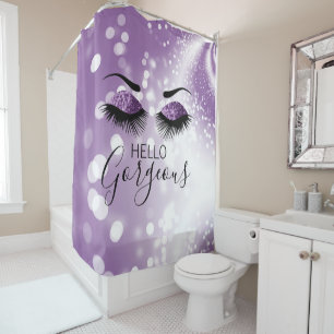 Hello Gorgeous Purple Glitter Eyes