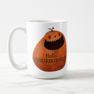 Hello Gourdgeous! Happy Halloween Pumpkin Fall Coffee Mug