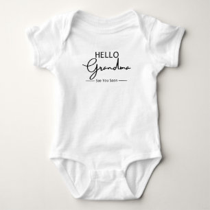 Hello, Grandma See You Soon Baby Bodysuit