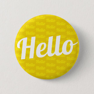 Hello greeting 2 inch round button