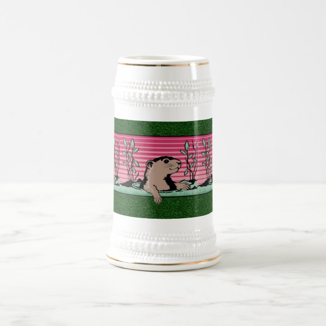 Hello, Groundhog's Shadow - Beer Stein (Center)