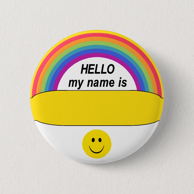 Hello Happy Button (Front)