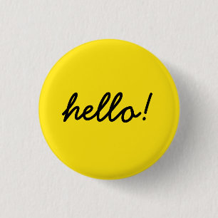 hello happy design 1 inch round button