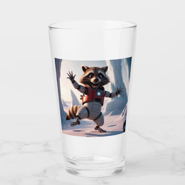 Hello,Hi Raccon  Glass (Front)