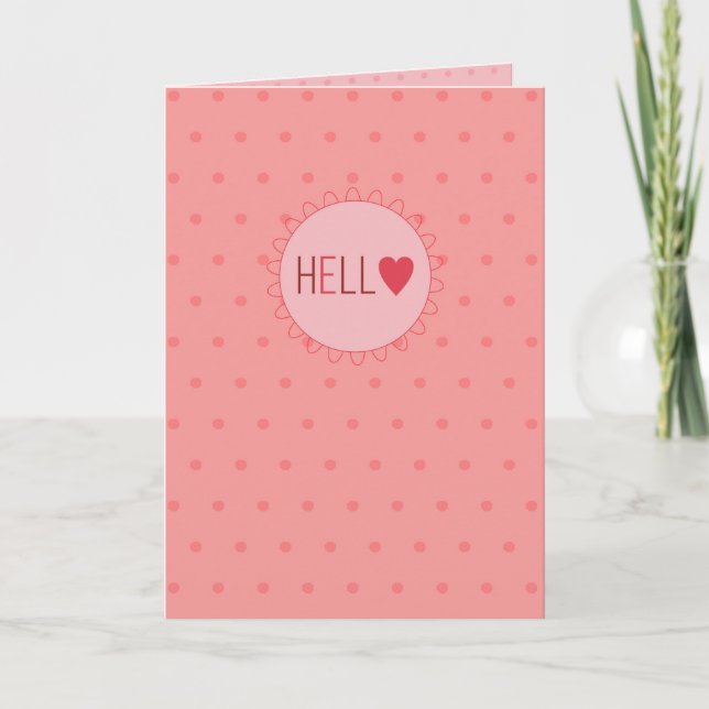 Hello Holiday Card (Front)