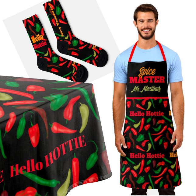 Hello HOTTIE Spicy RED Pepper Tablecloth (Creator Uploaded)