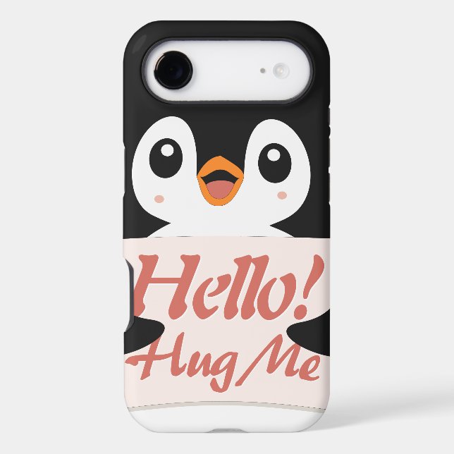 Hello! Hug Me - penguin costume personalization (Back)