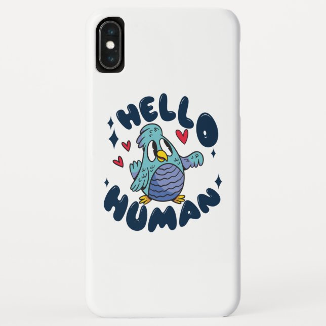 Hello human cute bird Case-Mate iPhone case (Back)