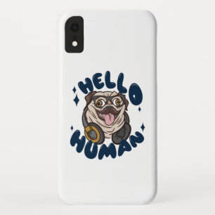 Hello human Cute dog iPhone XR Case