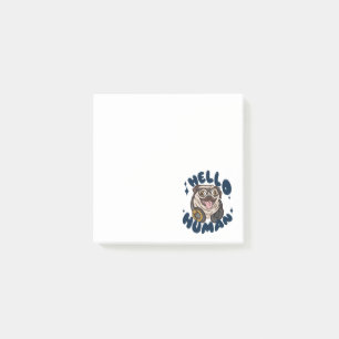 Hello human Cute dog Post-it Notes