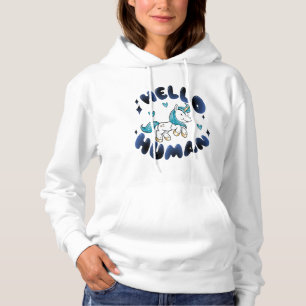 Hello human Lovely Unicorn Hoodie