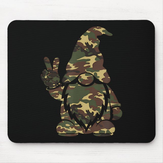 Hello Hunting Season Christmas Camouflage Camo Gno Mouse Pad (Front)