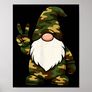 Hello Hunting Season Christmas Camouflage Camo Gno Poster